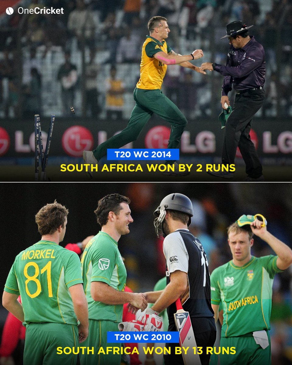 New Zealand yet to beat South Africa in T20 World Cup history. 👀 Both ...
