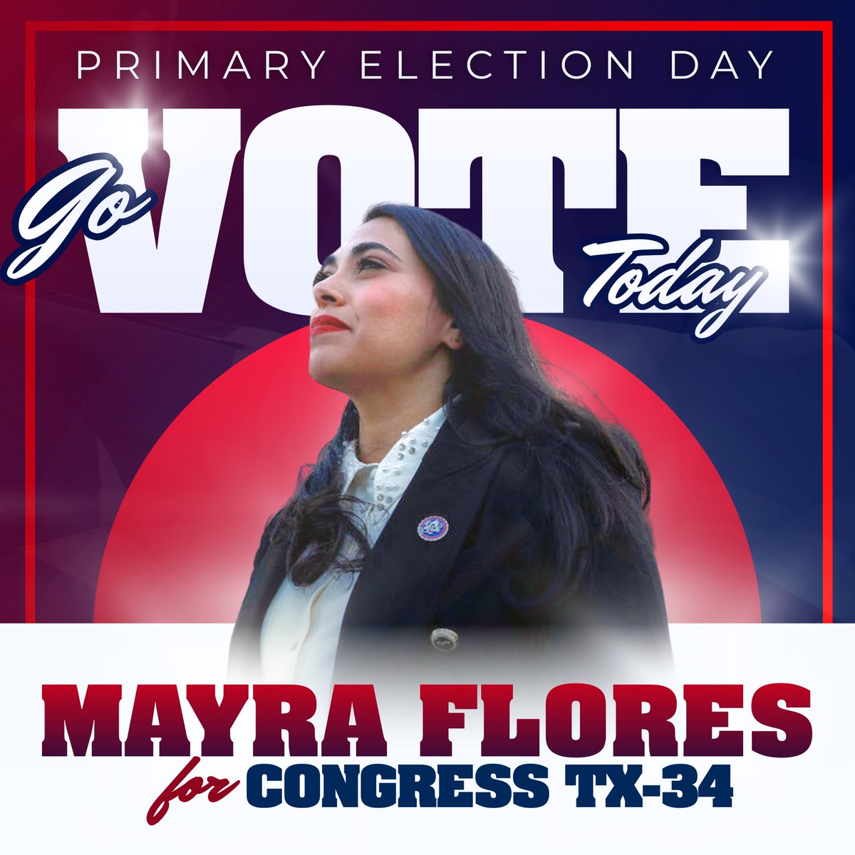 MayraFlores4TX's tweet photo. America thrives when we remember what the American Dream represents: opportunity, hard work, and community.  
Today, we honor these values by heading to the polls and making our voices heard.  
Let’s come together, celebrate our freedoms, and keep faith in the promise of a brighter future for every family.

Vote Mayra Flores 🇺🇸