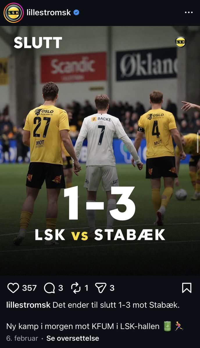 Stabæk Trey tweet media