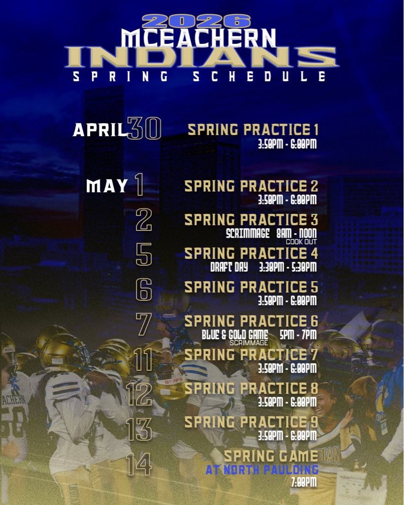 McEachern Football tweet media