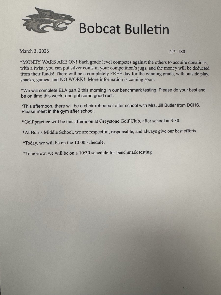 Burns Middle School tweet media