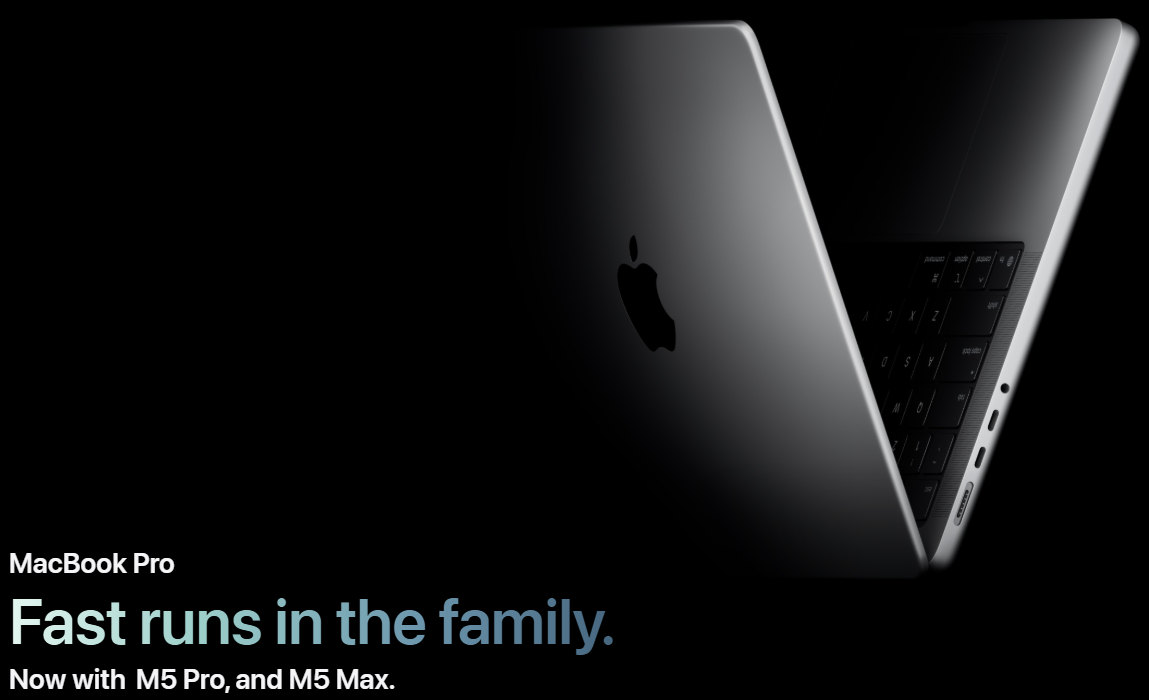 FoneArena's tweet image. Apple updates MacBook Pro 14" and 16" with M5 Pro and M5 Max chips, 1TB base storage; India price starts at Rs. 2,49,900 fa2.in/b0sy8 #MacBookPro