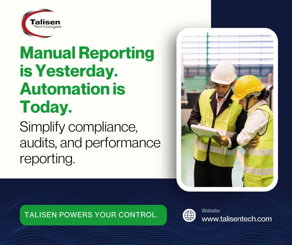 TalisenTech's tweet photo. Manual reporting is so last decade. Talisen automates energy data reporting for compliance, audits, and performance tracking. Save time &amp; boost accuracy. #Automation #FacilitiesTech https://t.co/zHm8yk9xKb https://t.co/YtEi2slYPt