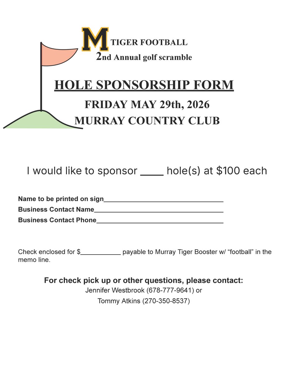 Murray Tiger Quarterback Club tweet media