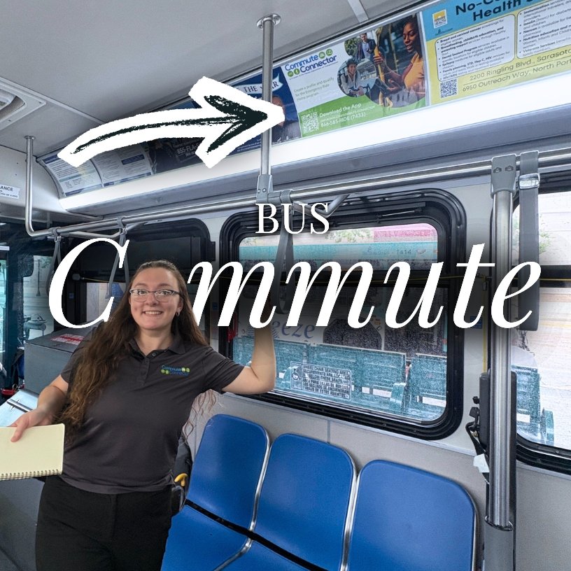 ccfdot's tweet photo. You might spot us on the bus 🚌

We help commuters understand available transportation options and provide resources that support commutes to work🌴🌞! 

Commute Connector is a program of the Florida Department of Transportation serving Southwest Florida. https://t.co/x818luv5jZ