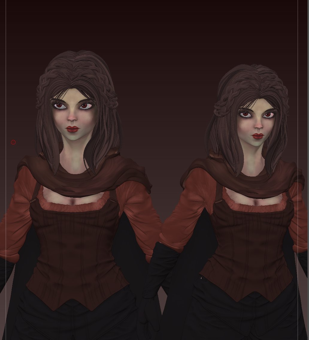 Desventier's tweet photo. #Skyrim #Serana #ZBrush #3DArt

"Serana Volkihar reimaginada en ZBrush.

Cabello trenzado detallado, piel pálida vampírica y esa mirada intensa que todos recordamos del Dawnguard.

¿Qué opinan del sculpt?

#FanArt" https://t.co/SSXuiEJZ0L