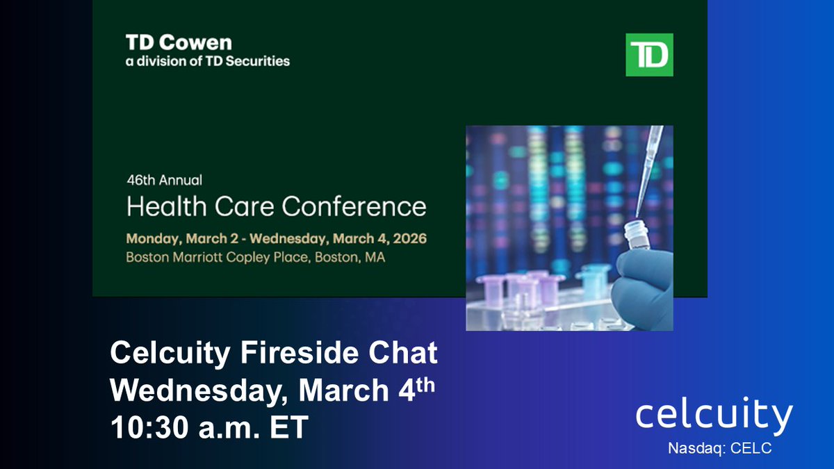 Celcuity tweet media