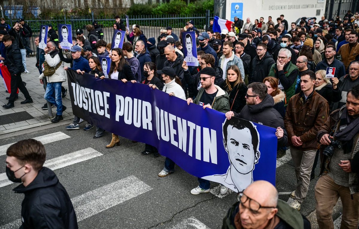 🔴Meurtre de Quentin à Lyon : nous avons recensé pas moins de 10 FAKE NEWS lancées par les médias de gauche sur la marche en hommage au jeune homme.