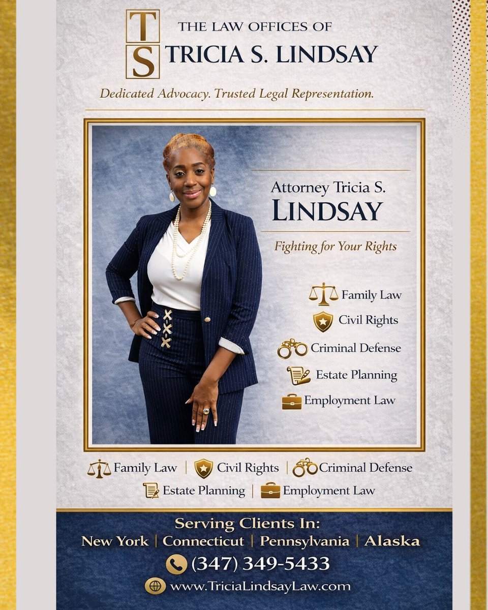 Justice. Advocacy. Results.

At The Law Offices of Tricia S. Lindsay, we are committed to protecting your rights and guiding you through life’s most challenging legal matters with strength, strategy, and compassion.
📞 Contact us today to schedule a consultation.