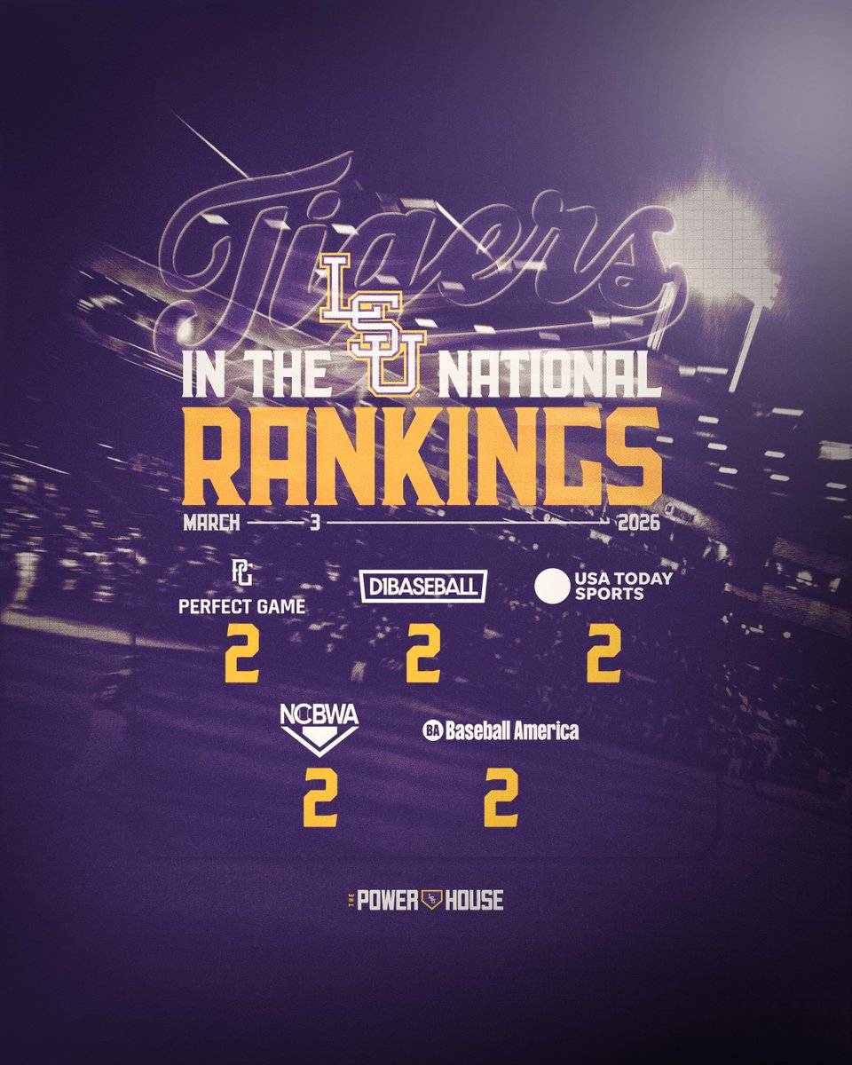 LSUbaseball's tweet photo. Here’s where we stand ⬇️ 

🔗 https://t.co/YxrnGK29ef https://t.co/veQhWR9j1p