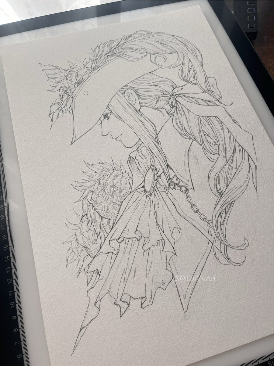 Line drawing - Lady Maria 
#Bloodborne #LadyMaria