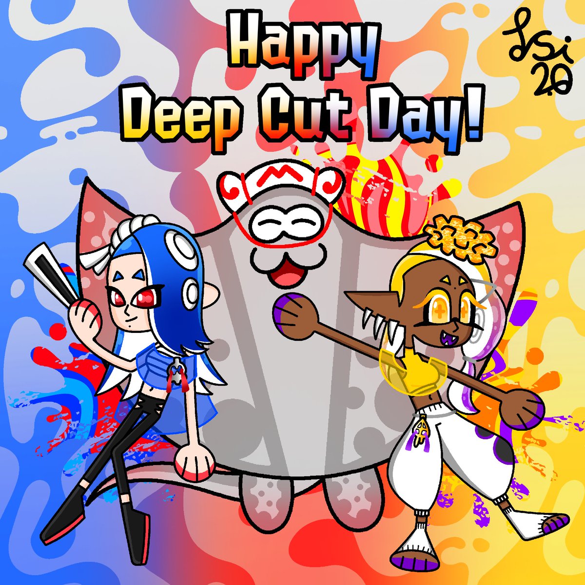 IsiDraws_'s tweet photo. #Splatoon3
Feliz #DeepCutDay! Merengues! 💙❤️💛🥰 Chequen todos mis Llaveros y Stickers de Deep Cut y mas cosas de Splatoon en mi tienda de #ACGGOODS!
https://t.co/u0kX0x4TWV https://t.co/vokoIAWTpa