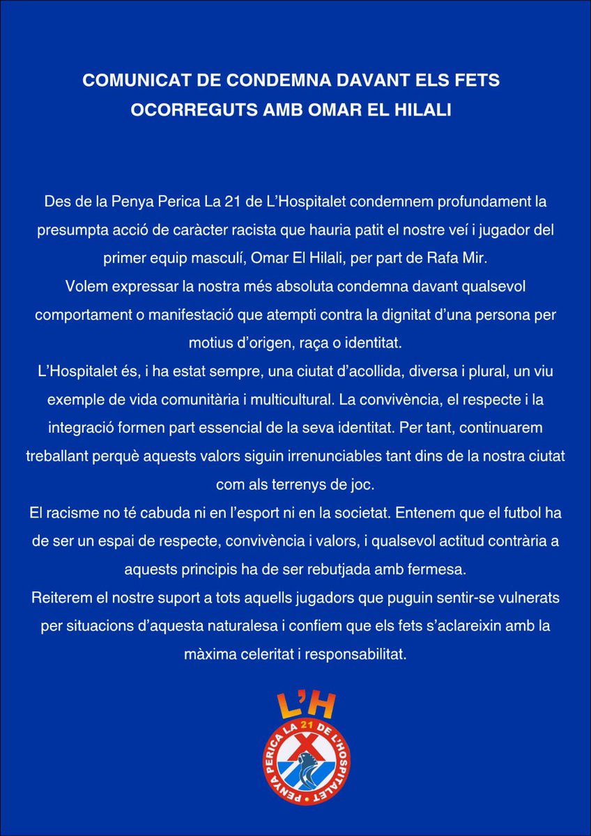 la21Hospitalet's tweet photo. 📣📣📣 COMUNICAT https://t.co/FpJjFW1OKE