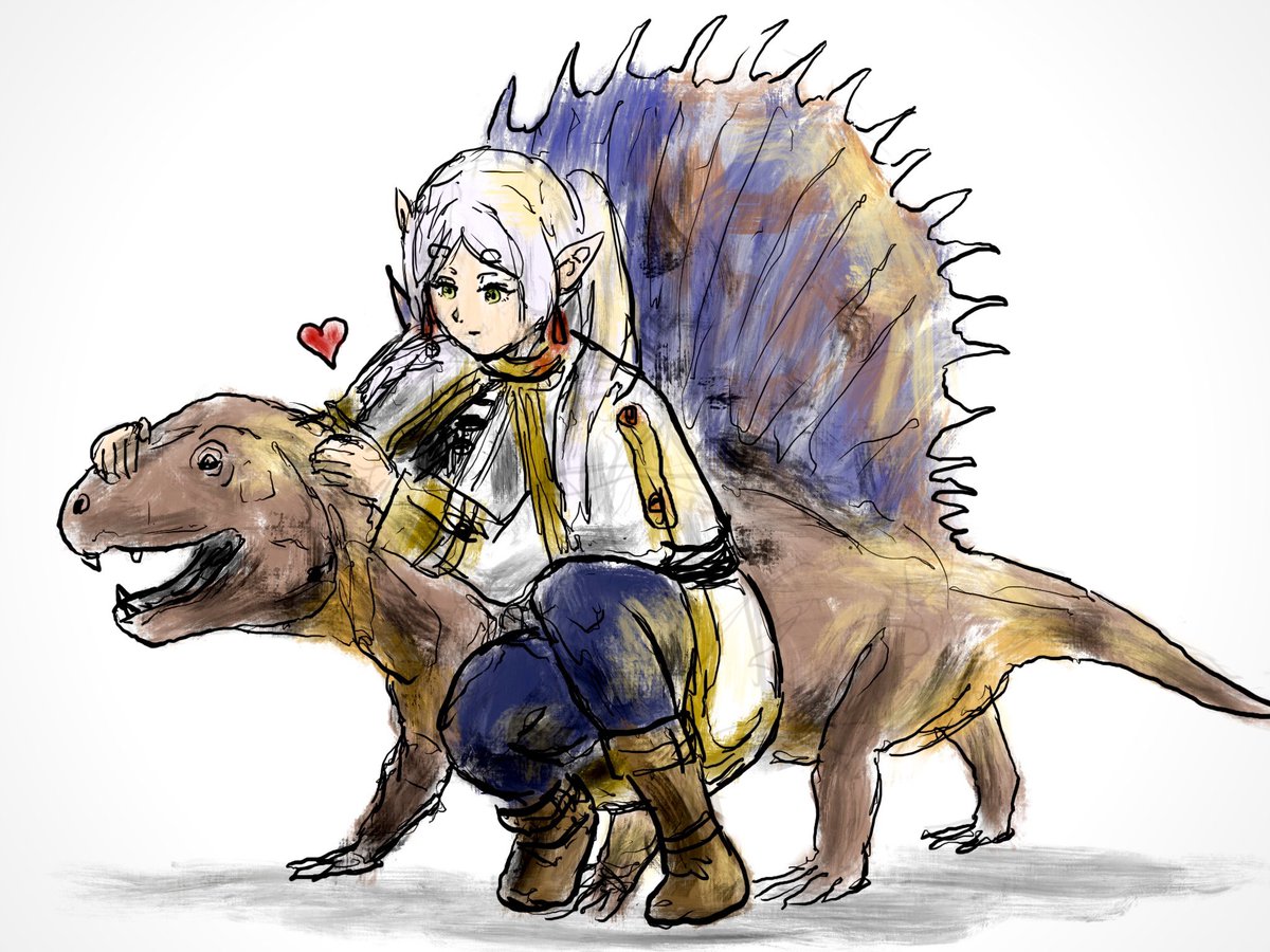 rlatkdwls's tweet photo. Friren and Dimetrodon https://t.co/Zr1KwutcYO