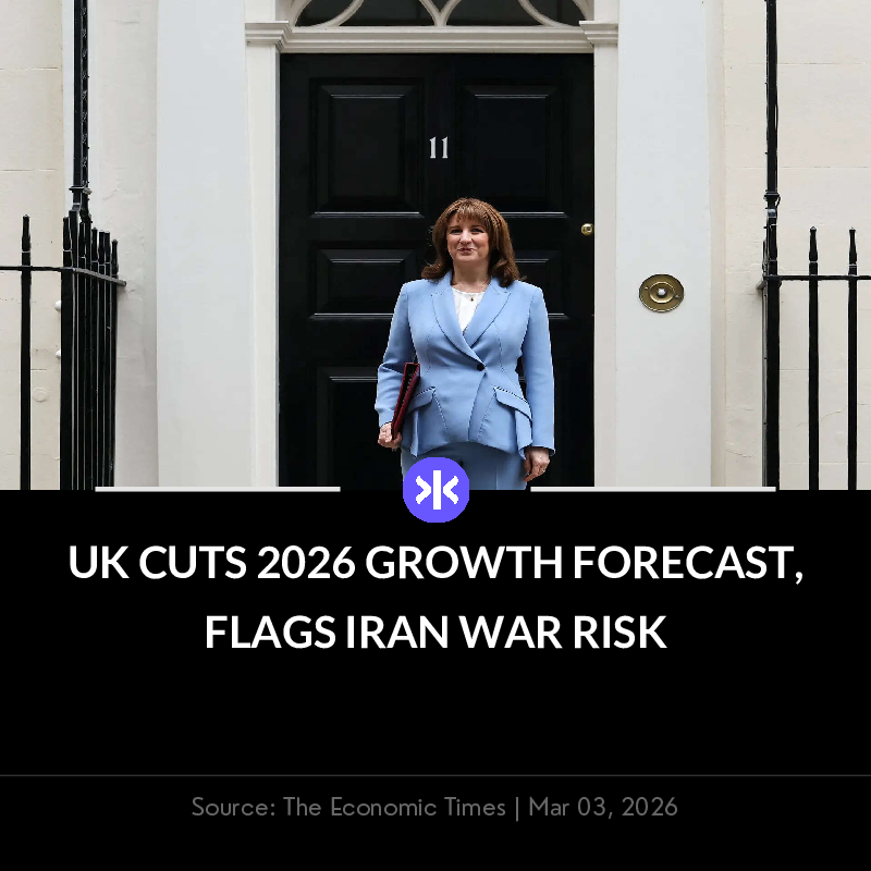 📰 UK cuts 2026 growth forecast to 1.1%, citing economic risks from Iran war. Finance Minister Rachel Reeves says Middle East conflict increases uncertainty.

Download Fynx App: tinyurl.com/fynx-app-ps

 #UK #growth #forecast #Iran #war