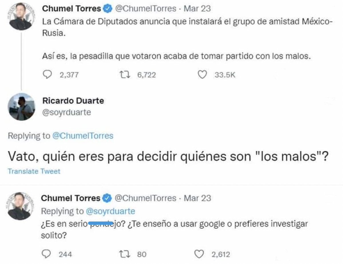 No es exageración cuando les digo que los más mensitos sí entienden el mundo como "los buenos contra los malos."