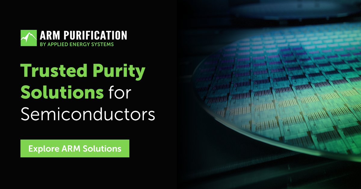 AppliedEnergy68's tweet photo. Maintaining the highest standards for purity is paramount in semiconductor and electronics manufacturing. Discover how ARM’s purifier solutions help control contaminants, improve process reliability, and support the performance demands of today’s chips: https://t.co/W49j076HZx https://t.co/qo9Fn11iwB