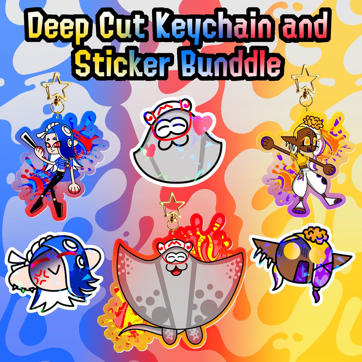 IsiDraws_'s tweet photo. #Splatoon3
Feliz #DeepCutDay! Merengues! 💙❤️💛🥰 Chequen todos mis Llaveros y Stickers de Deep Cut y mas cosas de Splatoon en mi tienda de #ACGGOODS!
https://t.co/u0kX0x4TWV https://t.co/vokoIAWTpa