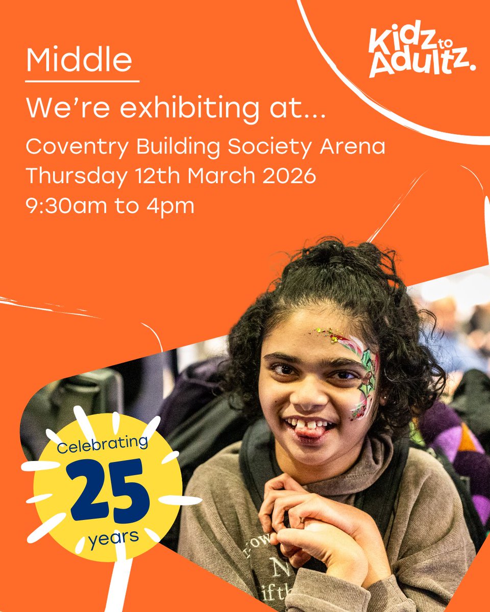 CPMidlands's tweet photo. @CPMidlands proud to be celebrating 25 yrs of #KidzToAdultz #CerebralPalsyAwarenessMonth 💚CP is a lifelong condition &amp; adults need lifelong support too.

Join us at Stand F6 (with @IrwinMitchell) on 12/03 @CBSArena. Register: https://t.co/i2o8uDaOqs

https://t.co/r2we2a5vqh https://t.co/AXnuv9WDad