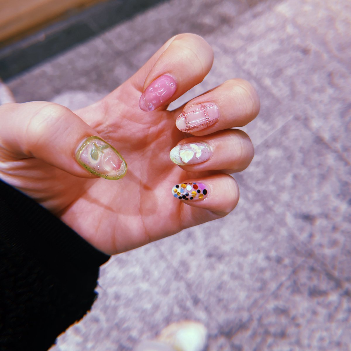 pananechan's tweet photo. 今月たんじょびだから 可愛いネイルした https://t.co/WWHUOuqXPW