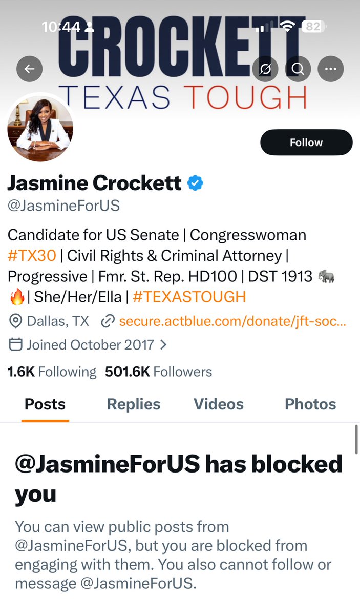 🚨BREAKING: BEFORE YOU VOTE, THINK CAREFULLY

REPOST REPOST REPOST 

Today is the big day for Jasmine Crockett. She will likely win this primary and go on to face Ted Cruz.

But understand something.

If you are pro border security
If you are pro American communities
If you are