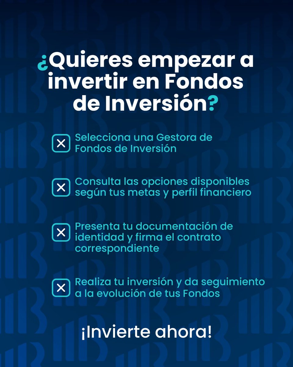 Busca acompañamiento profesional y da el primer paso hacia tus metas con la Bolsa de Valores de El Salvador.

👉 Contacta una gestora
📲 Descarga Bolsa Móvil y regístrate

#BolsaDeValores #ElSalvador #FondosDeInversión