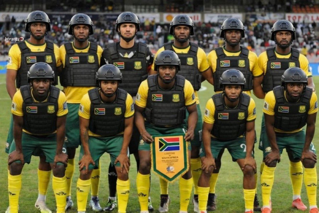 Equipo de visitante de Sudafrica vs Mexico en la inauguración del
Mundial..