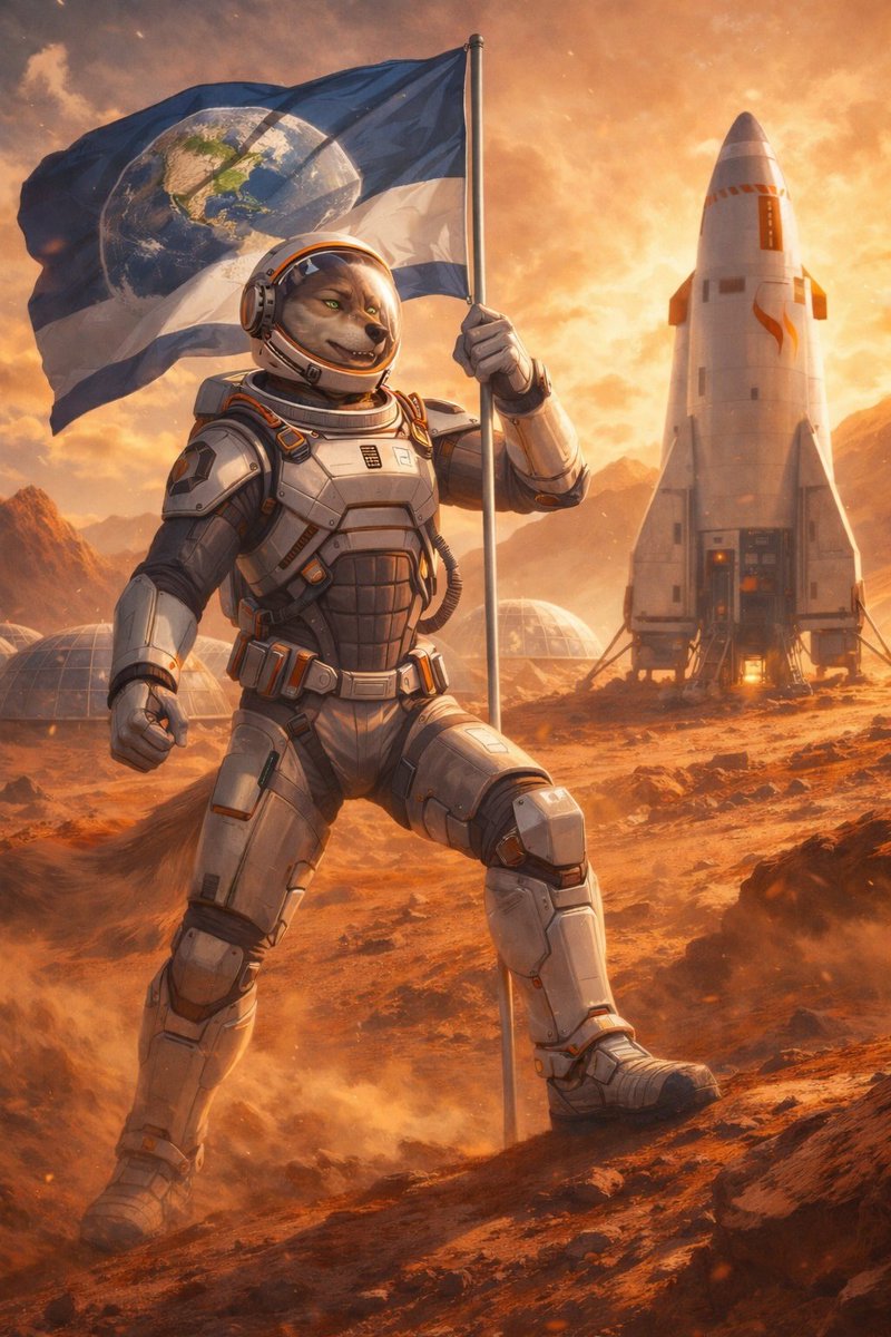 Thank you all my friends and followers, it's time for the 500, half way there to the 1k
This time, we go up an bejond to the #redcolonychallenge
Grab a seat in the next ship out and help me prep for the next steppingstone by building this Mars colony
#furryart #aiart #Bravobase
