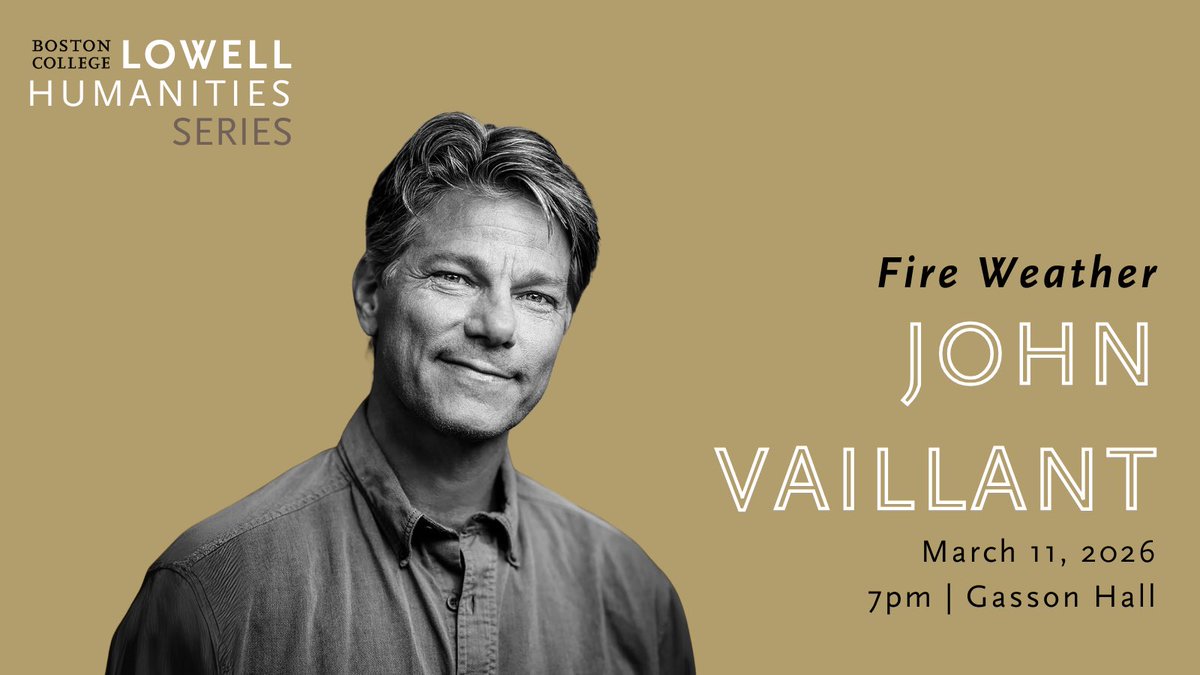 BC Lowell Humanities Series tweet media