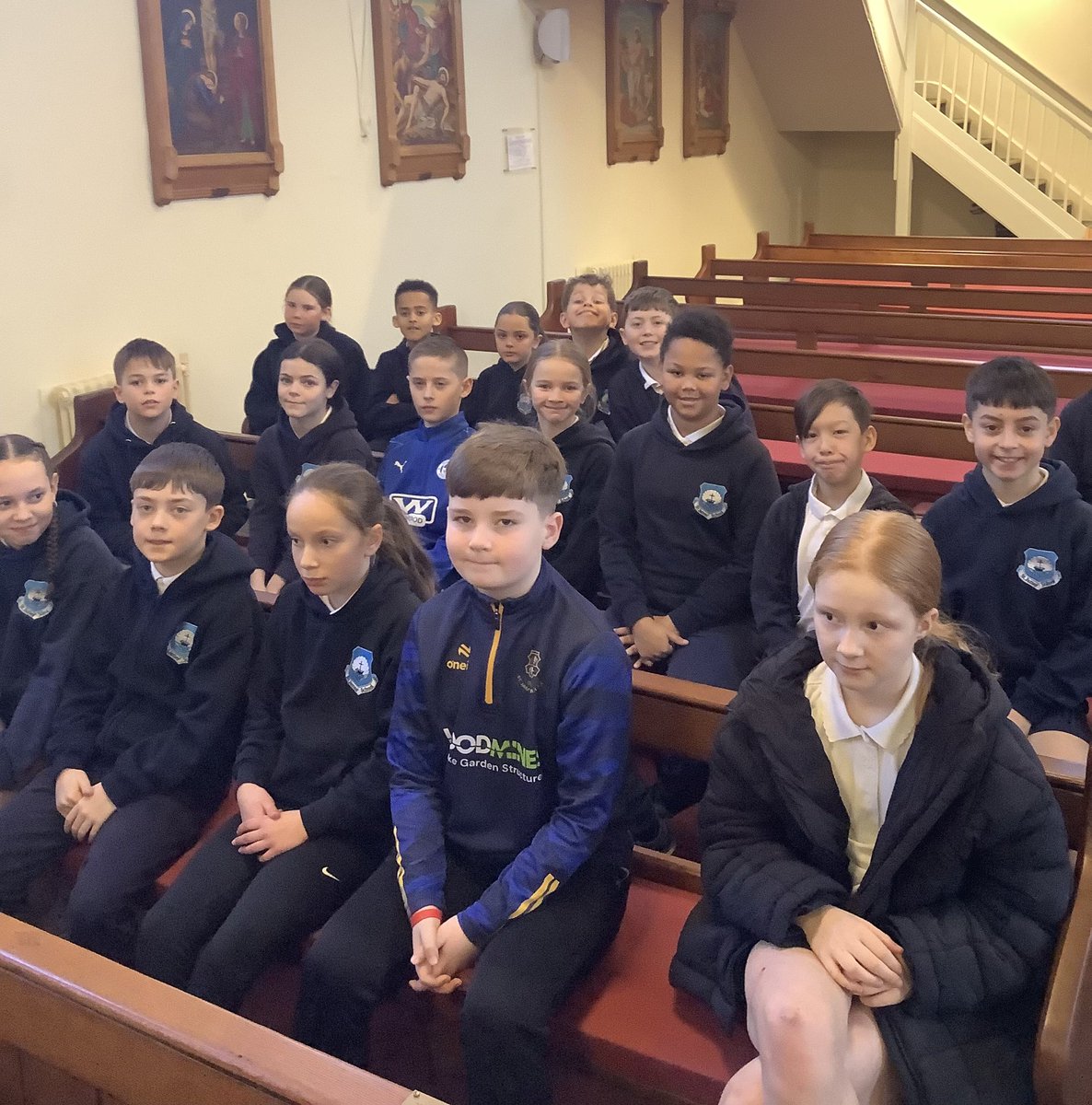 OSJ_Y5's tweet photo. Year 5 attended mass in church today and discussed how to love our neighbours as we love ourselves. https://t.co/6q3nYmgrOg