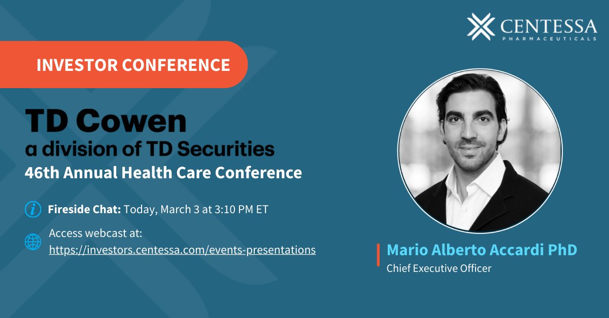 Centessa Pharmaceuticals tweet media