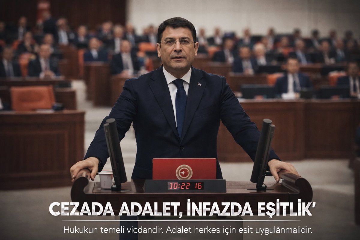 Adalet bir tercih değil, devletin temelidir.

Cezada ölçü, infazda eşitlik olmadan
toplumsal güven inşa edilemez.

Aynı suça aynı uygulama.
Herkes için hukuk, herkes için eşitlik.

#CezadaAdaletİnfazdaEşitlik 
<a href="/avidrissahin/">Av. İdris Şahin</a>