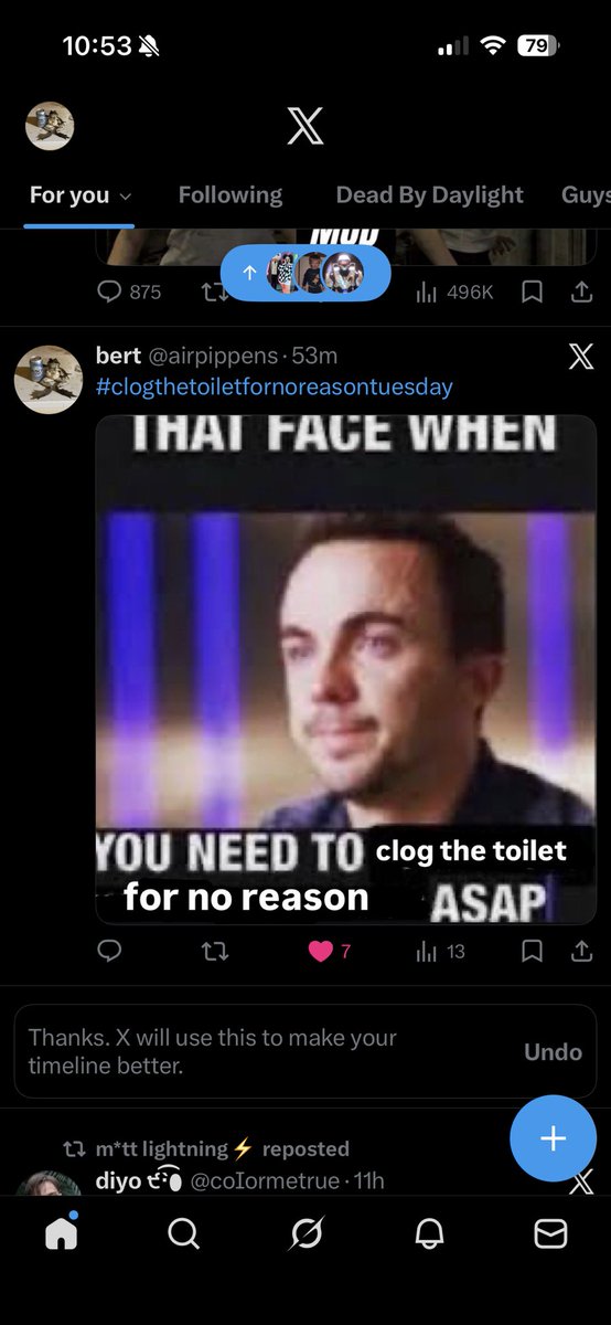 airpippens's tweet image. got my own tweet on the feed again so you know i had to show some love #supportive #selflove #clogthetoiletfornoreasontuesday