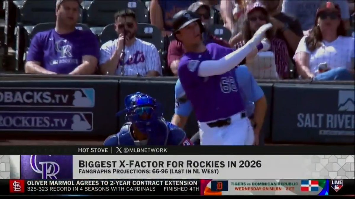 “Charlie Condon is your guy.”
#MLBNHotStove discusses X-Factors for the Rockies this season.