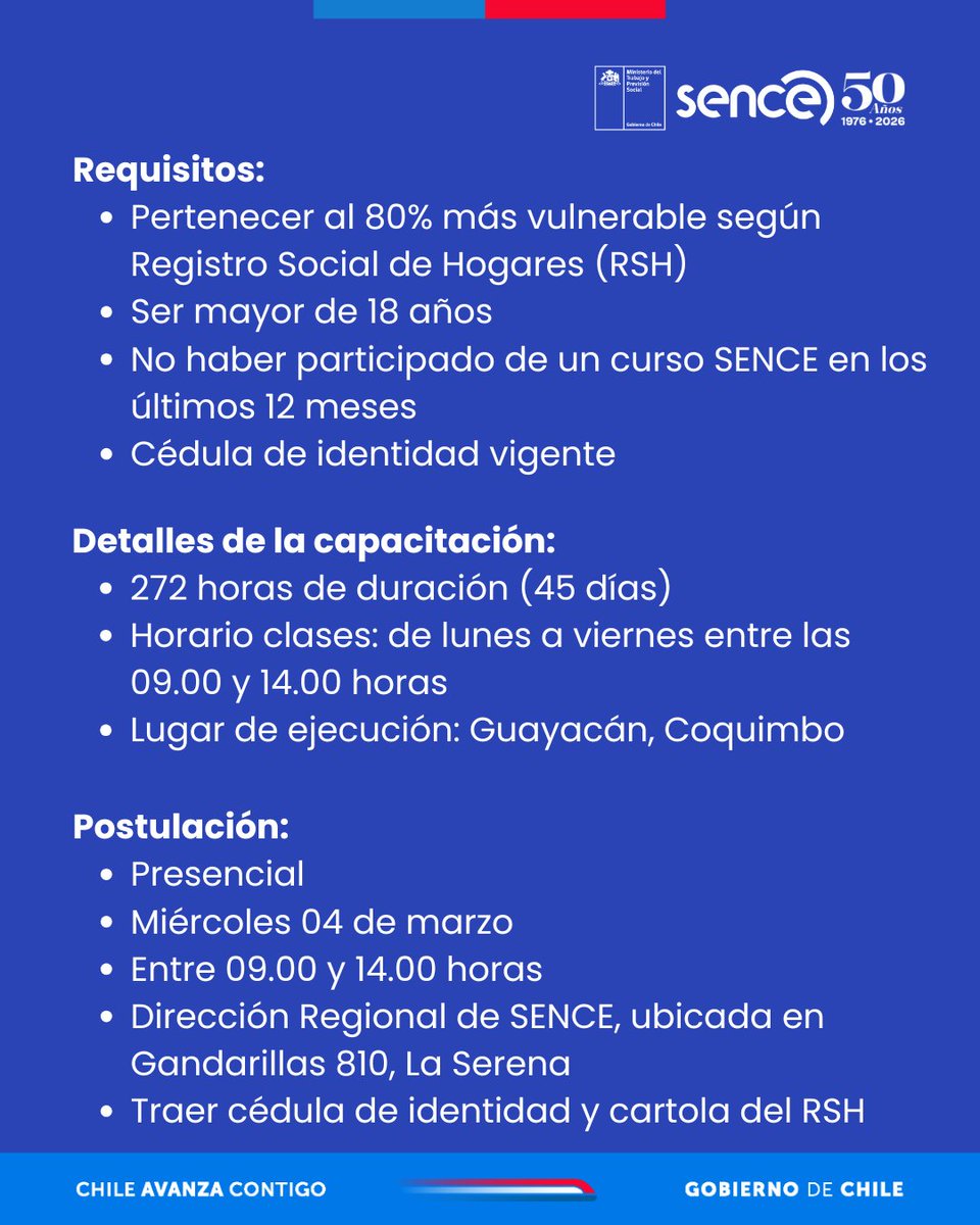 SENCE Coquimbo tweet media