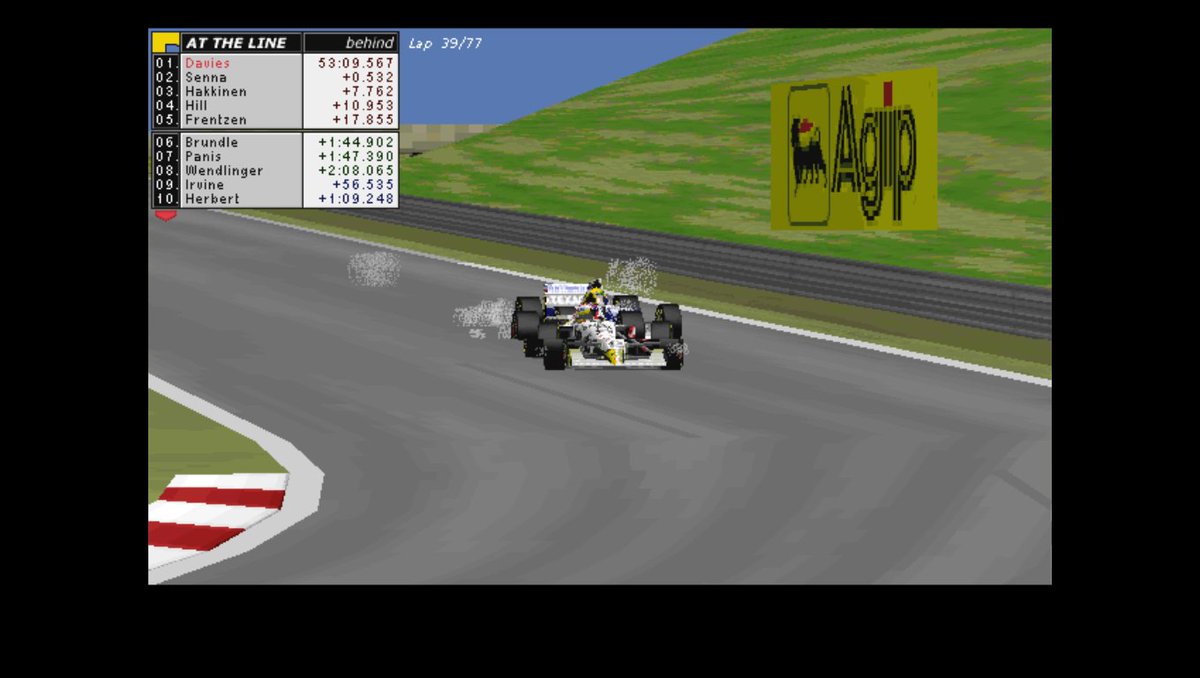 Gp2Joey's tweet photo. 13/8/1995
#F1 Rd10/17 #HungarianGP
Lap 40/77
#Senna is massively held up by the stricken #Andretti of #DeFerran who suffers an electrical fault in his #Andretti car whilst #GP2Joey extends his lead to over 4s now...
#RetroF1 #Retrogaming #RETRO #Formula1 #GrandPrix https://t.co/3VI9vq6Gqz