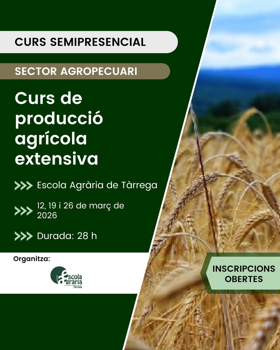 Escola Agrària de Tàrrega tweet media