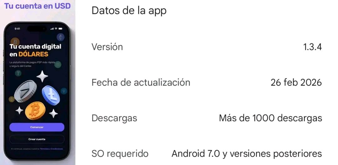 RandsLeandro's tweet photo. 🚀 QvaPay 1.3.4 ¡Ya está en la Play Store! 💜  

🔄 Microrecargas + Exterior, QR auto‑cierra, P2P con filtros (iOS 26), tabs mejorados iOS/Android, haptic al copiar.  

Regístrate 👉 https://t.co/jpo7zANpKX 🎁  

#YoUsoQvaPay #QvaPay  

📌 Telegram: https://t.co/jZQgIVTWmc https://t.co/tG5sEfor68