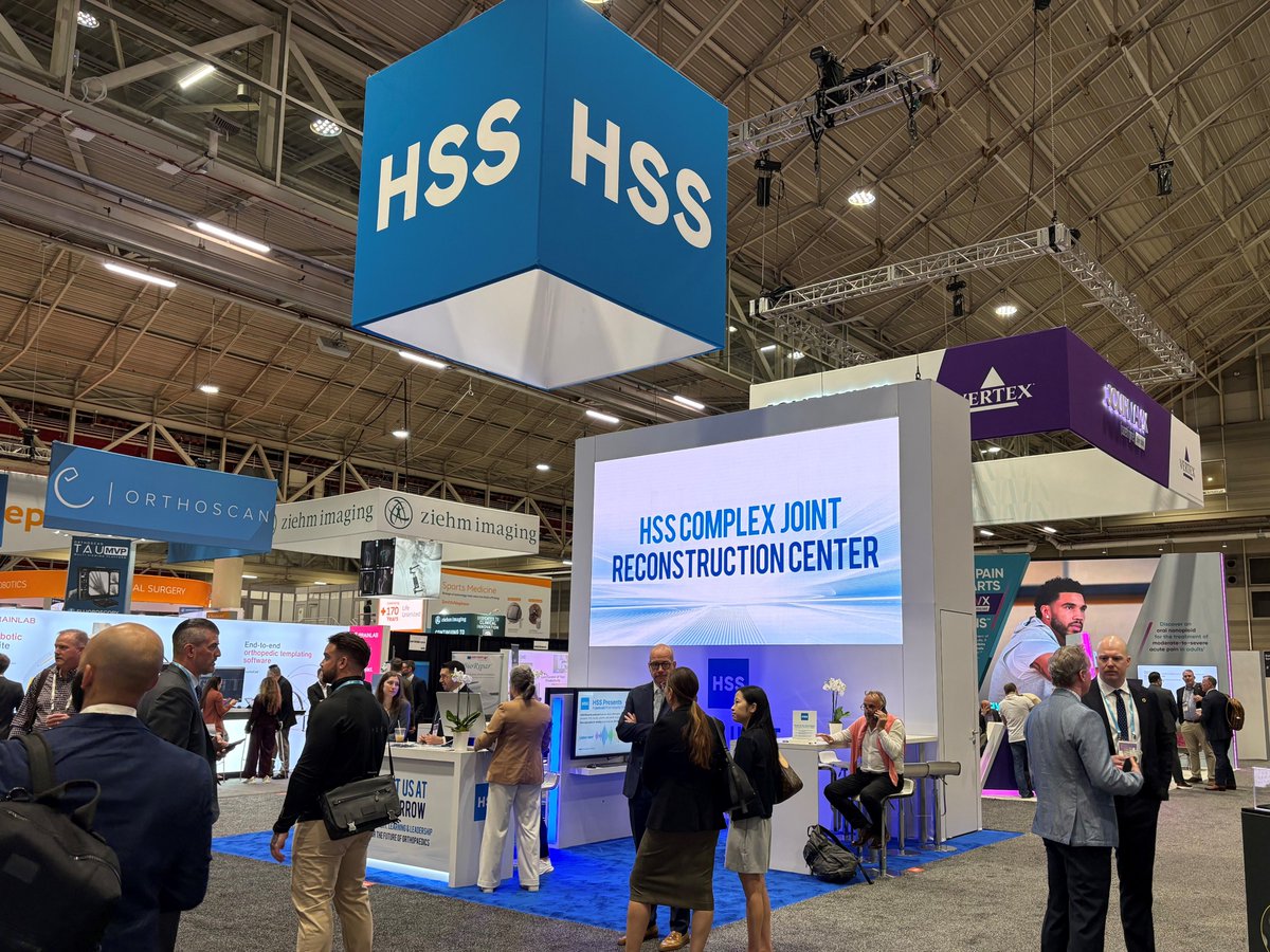HSS_ARJR_CJRC's tweet photo. Stop by our #SNFCJRC booth at @AAOS1 to learn more about why we are a leader in complex revision care.
@HSpecialSurgery #HSS #ComplexRevision #OrthoTwitter #AAOS2026 https://t.co/JFjwXMI2y1