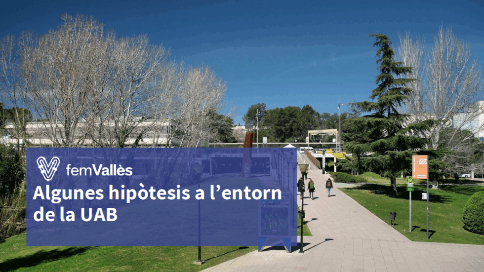 fem_Valles's tweet photo. La @UABBarcelona  pot ser més que un lloc d’estudi i treball, pot ser un espai d’habitar, de relació i de cultura.

3 línies d'actuació: 
🏠 Habitatge 
🤝 Connexió amb Ciutat Badia,
🚆 Millor accessibilitat al Vallès (R8 i S2).

Llegeix l’article 👉https://t.co/CLXj6cMDIQ https://t.co/CygNPgrkuh