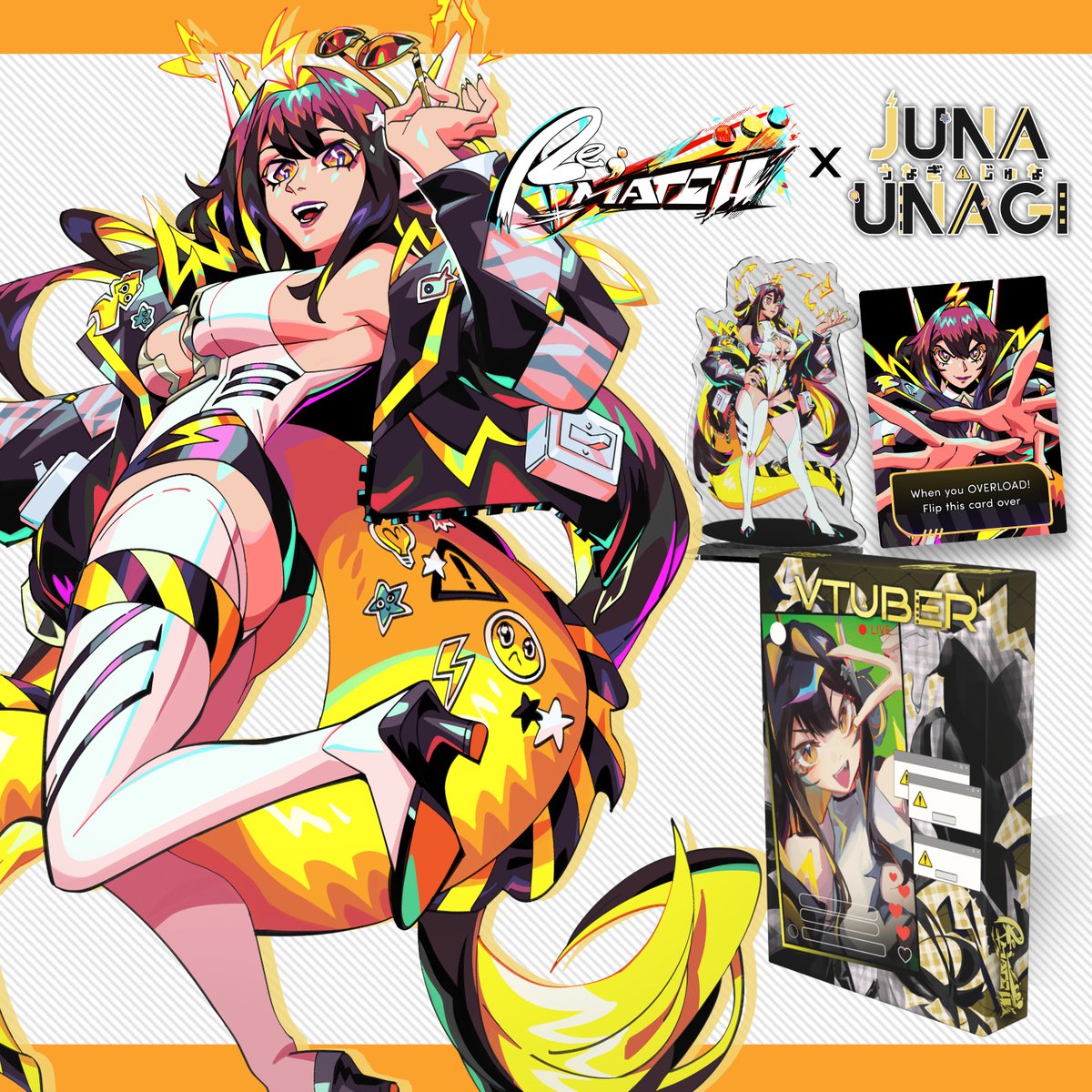JunaUnagi's tweet photo. HEY!
I've so demurely been invited to be a character in Re;Match!
A Puzzle Fighter Board game made by @BrotherMingGame !!
The campaign actually launched RIGHT NOW so check it out in the link posted below!
Thank you so much for this opportunity ⚠️💛 https://t.co/B0p6skVjT9