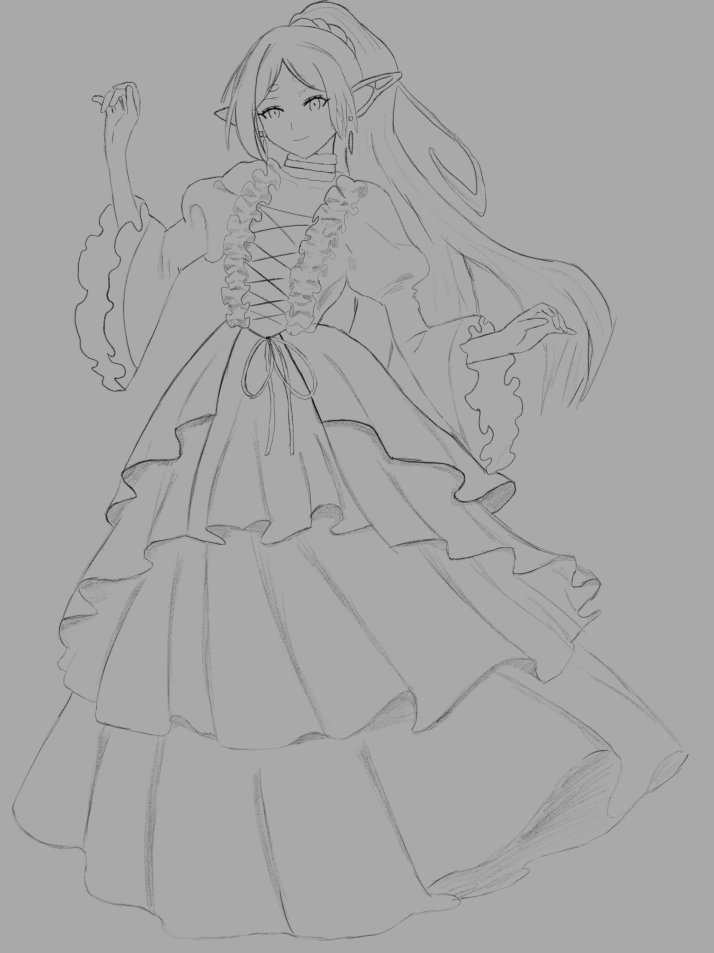 Working on smth cool but it required drawing not frieren which im very bad at so it will take forever, more frieren in the meantime