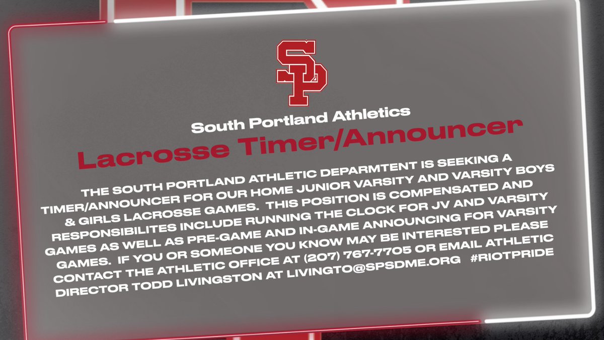 South Portland Red Riots Athletics tweet media