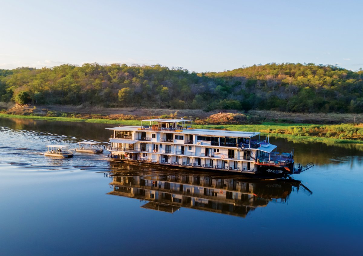 ZC_and_S's tweet photo. 🚢✨Step aboard the largest and most luxurious river cruise vessel on the Mighty Zambezi River — the Zambezi Trader. With panoramic decks, refined dining and immersive safari experiences, adventure meets timeless horizons.🌍

Book your journey today.

#ZambeziMagic #ZambeziTrader https://t.co/oVyVgltCZn