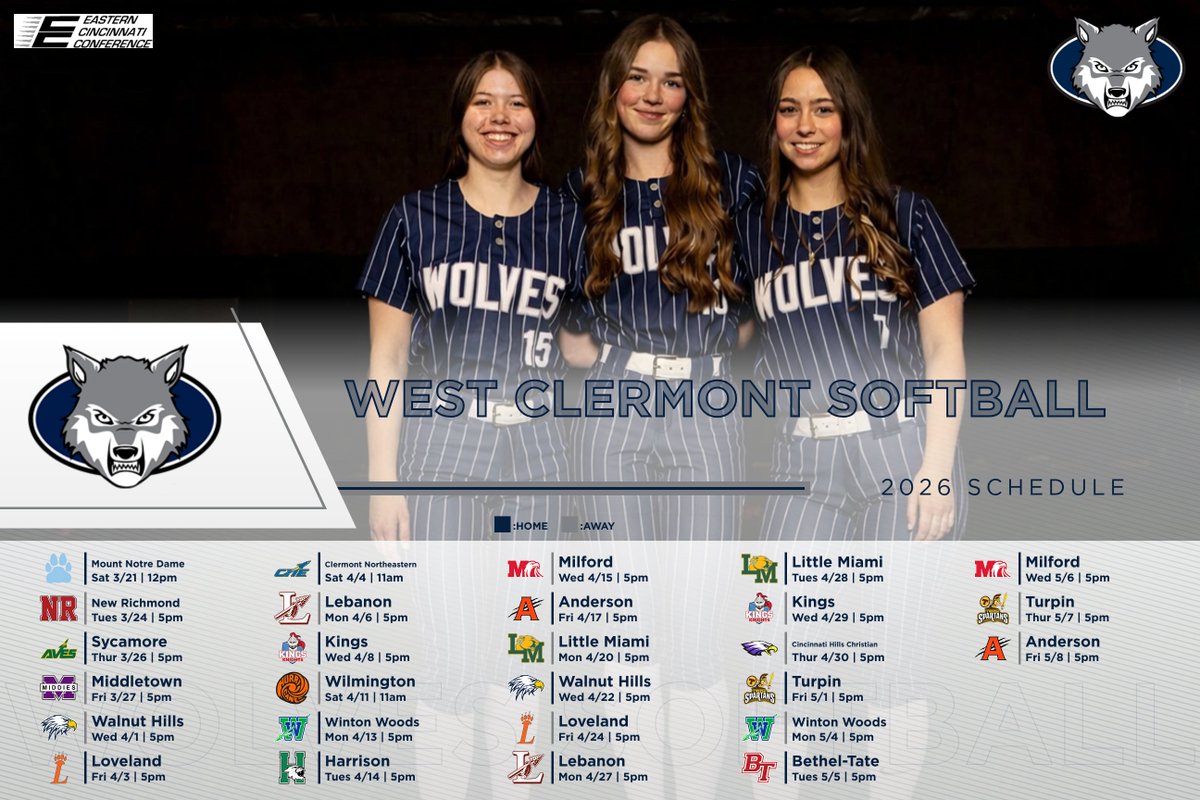 WCHSFastpitch's tweet photo. Mark your calendars to come support your Lady Wolves this season!! https://t.co/muHo2FO7iM