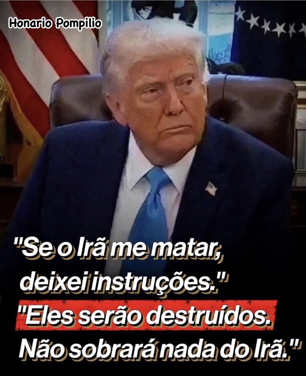 Boa tarde! Falas do Presidente trump.Comente sua opinião ?