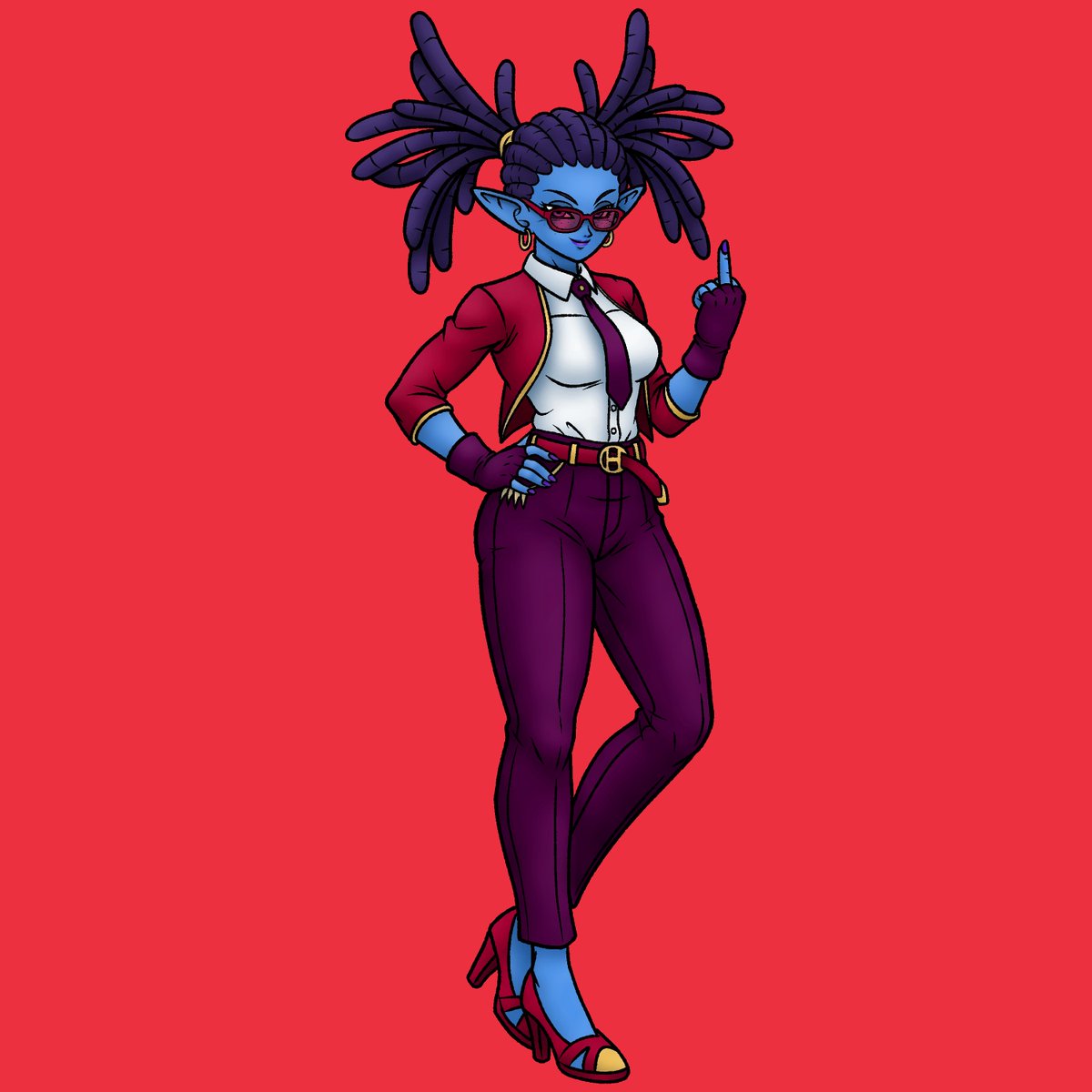 Dragon Ball OC
Petra, the Heeter Race businesswoman. 🔥
(Sorry for the naughty finger chat)
#DragonBall #OC