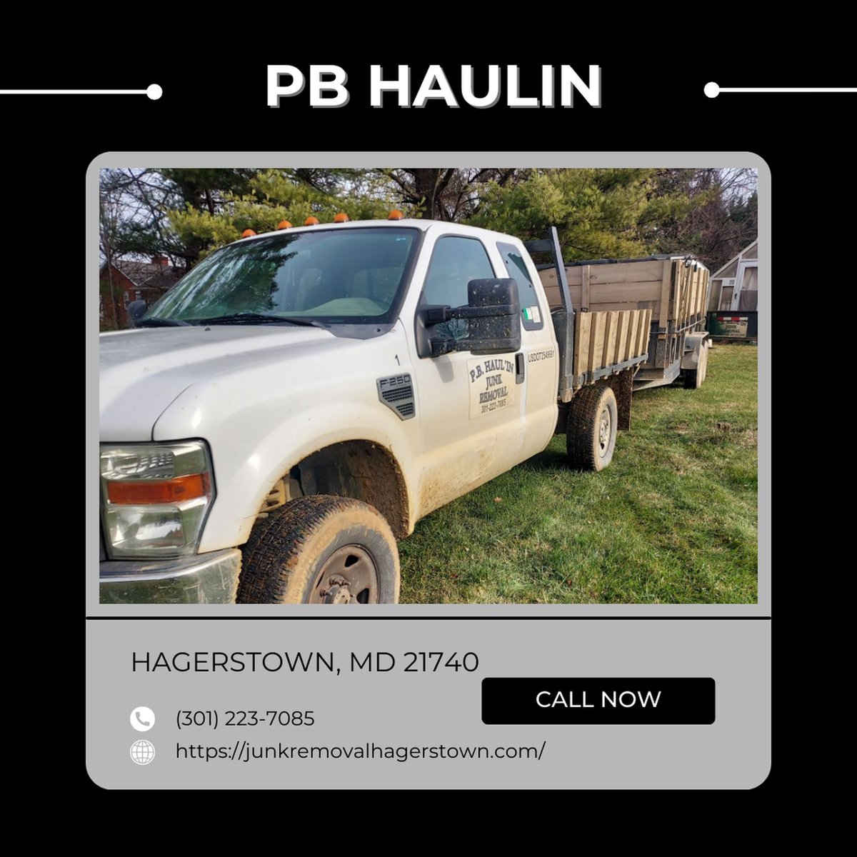 PBHaulinMD's tweet photo. Heavy items shouldn't become your weekend problem. Our hauling services move bulky junk and debris carefully while saving you time and energy. Let our crew take over the load.
#HaulingServices
https://t.co/SNNg8ljUML https://t.co/6UUDgjK6O4