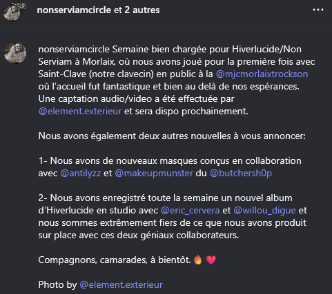 Non Serviam Collective tweet media