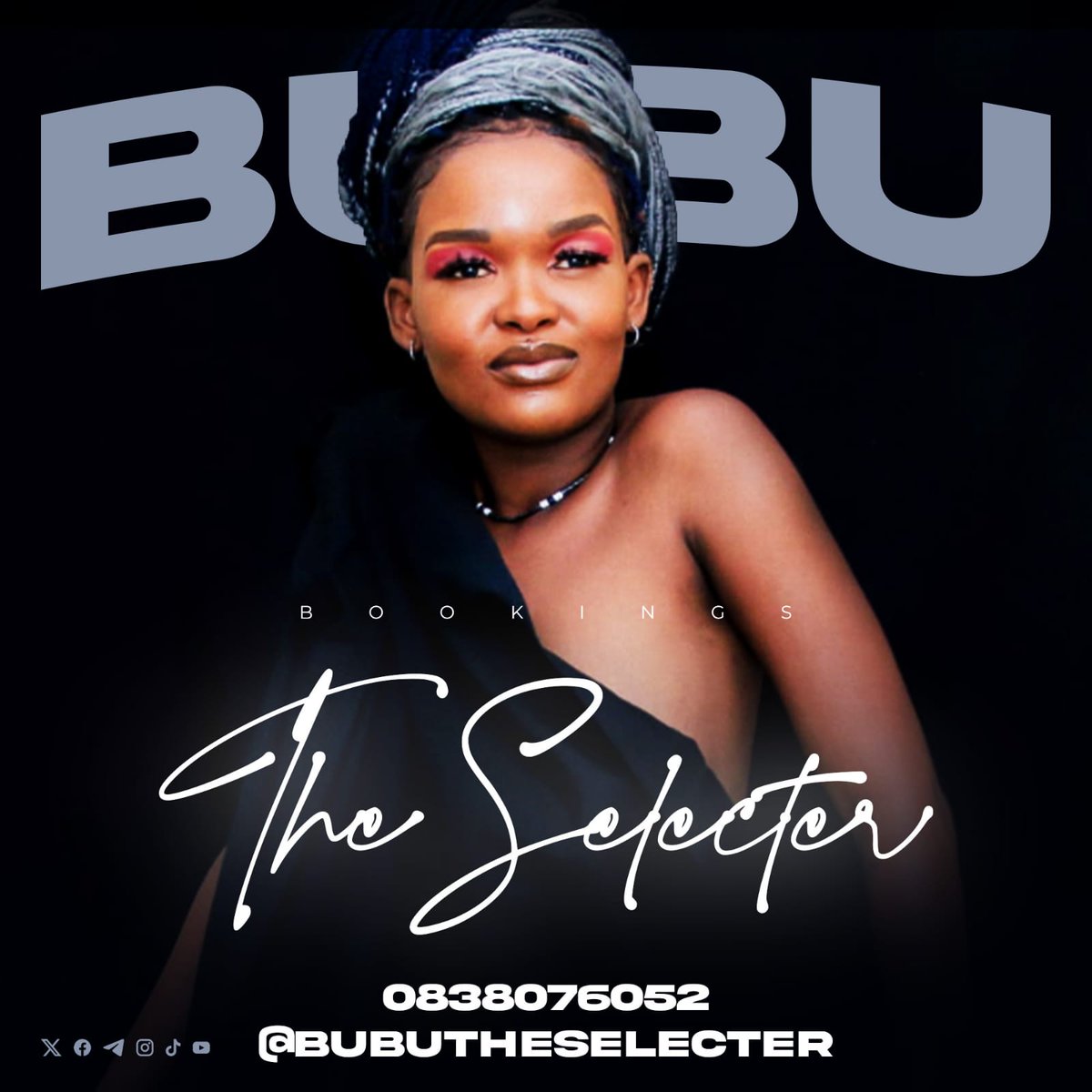 Bubutheselecter's tweet photo. Not your average DJ. I’m the experience.
Some DJs listen through headphones… I listen through the crowd. The energy. The rhythm. The heartbeat of the dancefloor. I don't just play Music, I create memories.

Bookings: 0838076052
#stockomodeldj
#bubutheselecter
#afrohouse_princess https://t.co/c1tgA8vZbH